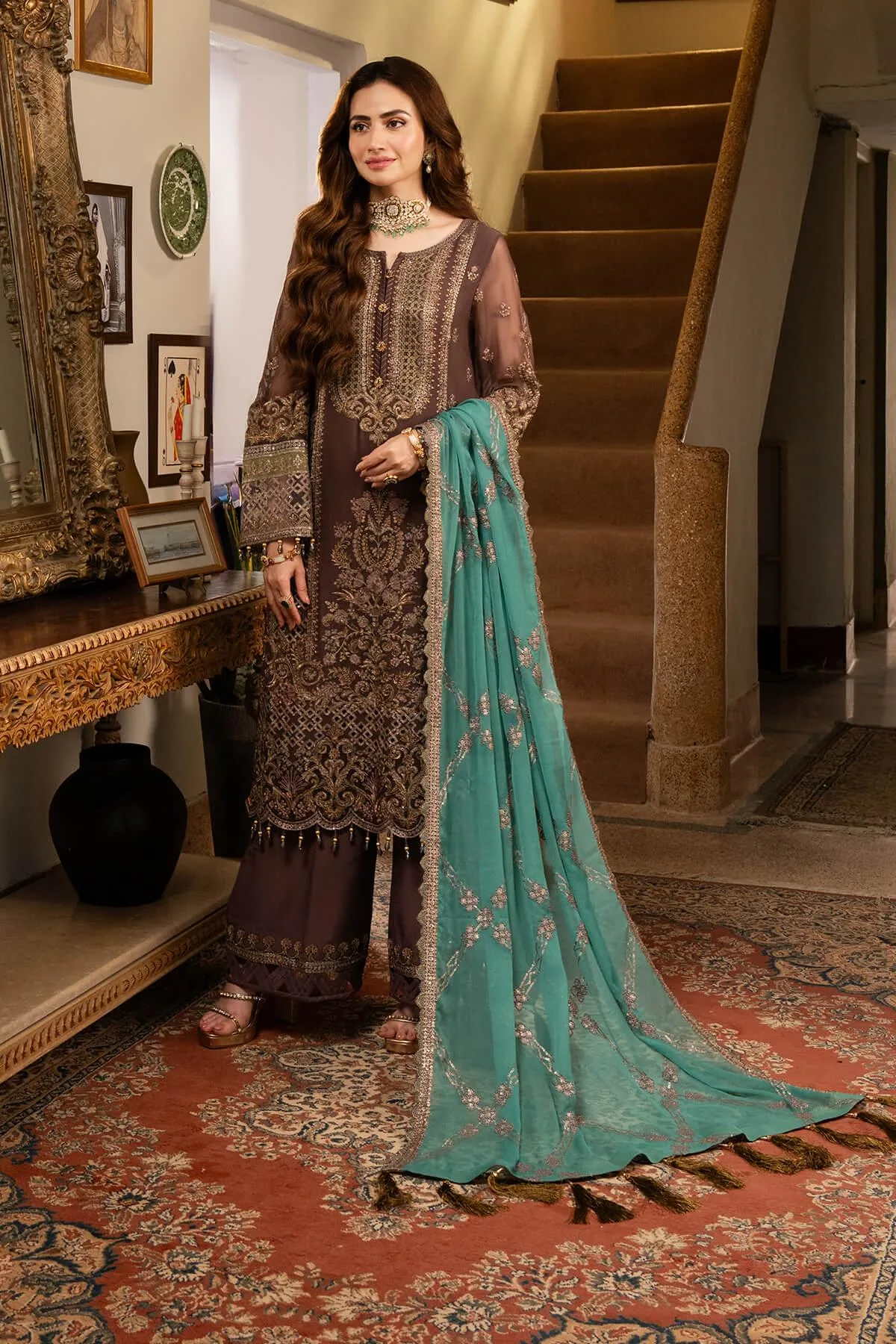 Imrozia Premium Noor Jahan Formals Raw Silk – view 1 – Poshaq