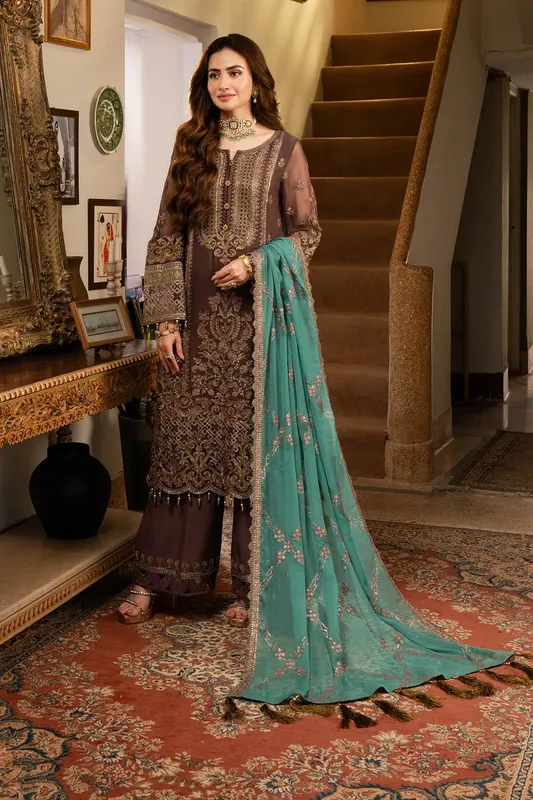 Imrozia Premium Noor Jahan Formals Raw Silk – view 1 – Poshaq