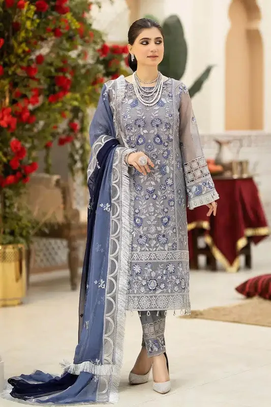 Imrozia Premium Falesia Formals 23 Grey Raw Silk – view 1 – Poshaq