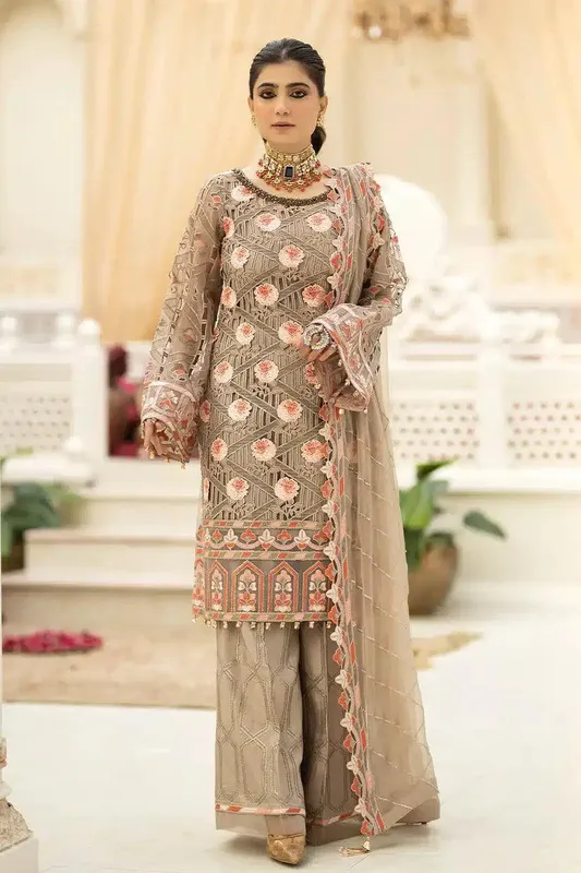 Imrozia Premium Falesia Formals 23 Beige Raw Silk – view 1 – Poshaq