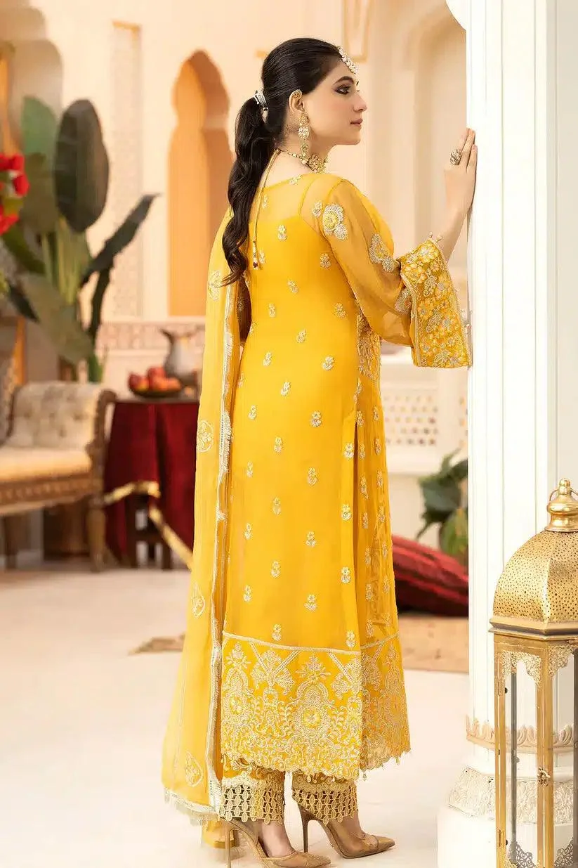 Imrozia Premium Falesia Formals 23 Mustard Raw Silk – view 4 – Poshaq