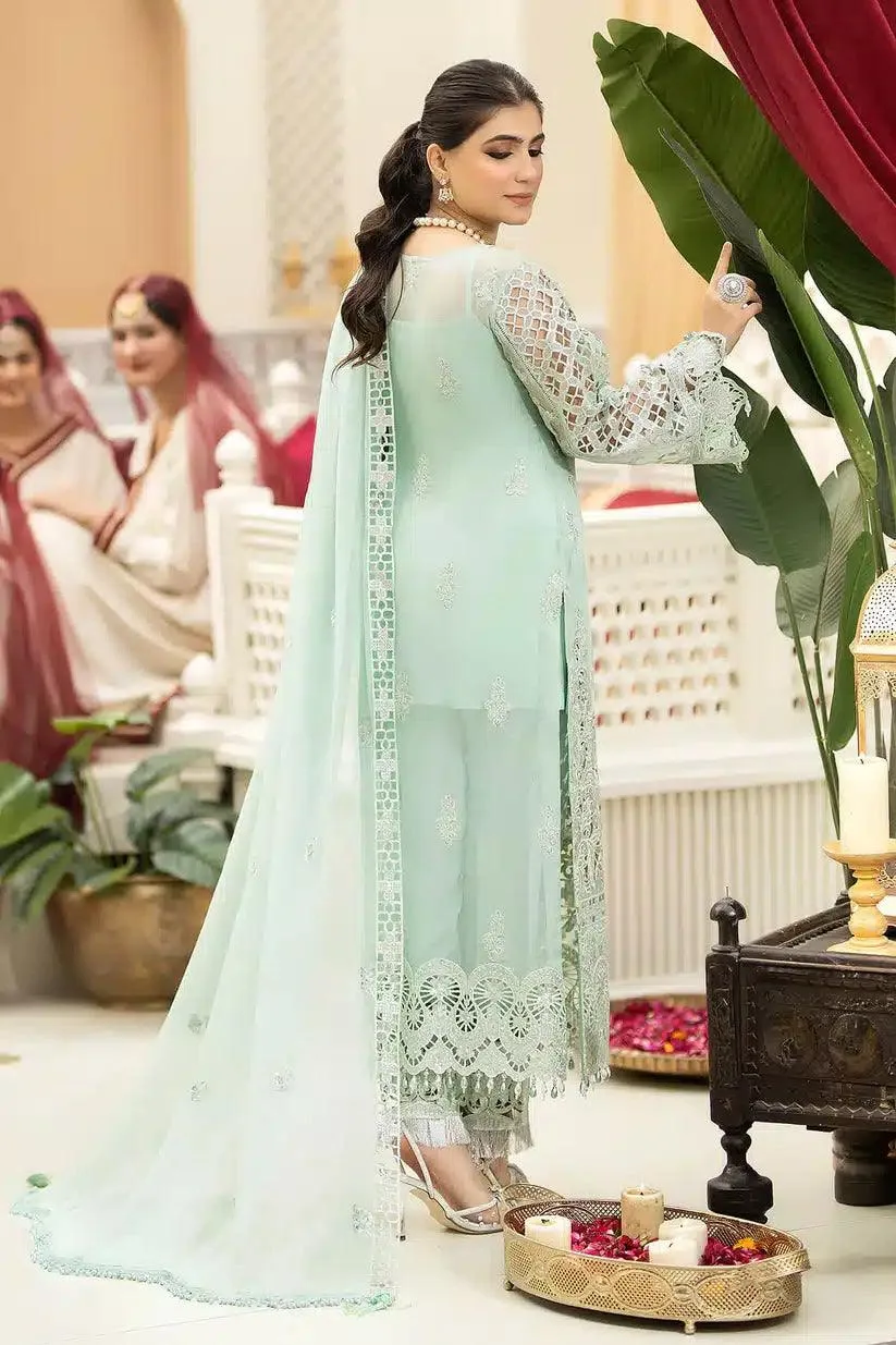 Imrozia Premium Falesia Formals 23 Sea Green Raw Silk – view 3 – Poshaq