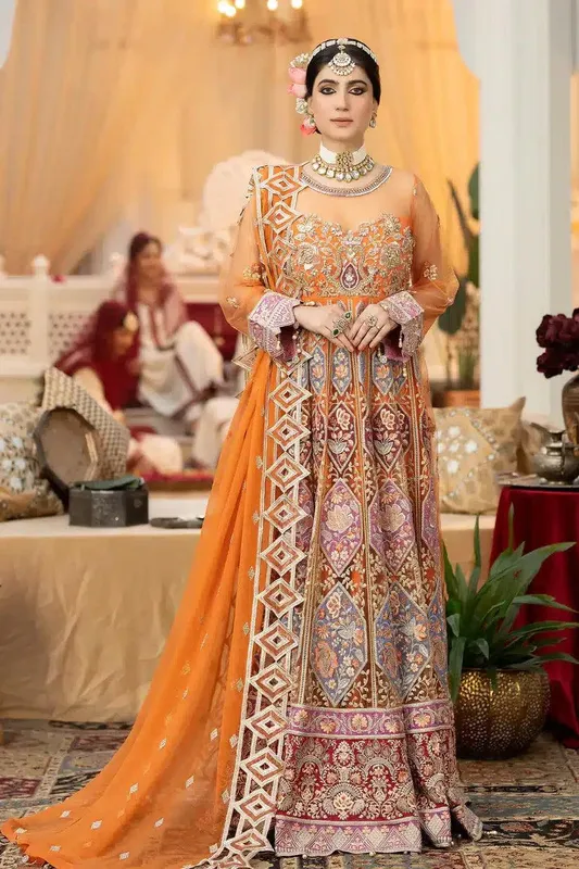 Imrozia Premium Falesia Formals 23 Orange Raw Silk – view 1 – Poshaq