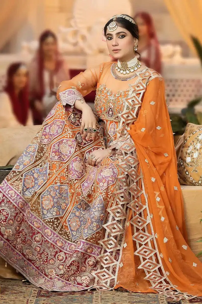 Imrozia Premium Falesia Formals 23 Orange Raw Silk – view 4 – Poshaq