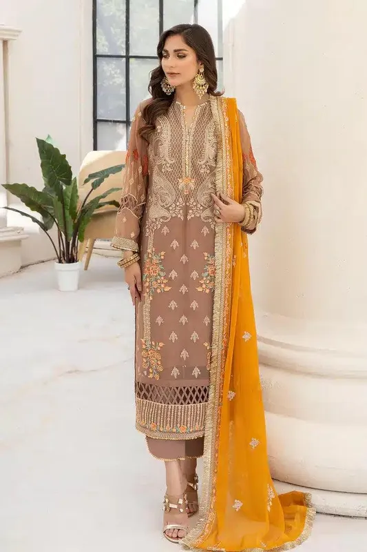 Imrozia Premium Naqsh Formals 23 Raw Silk – view 1 – Poshaq