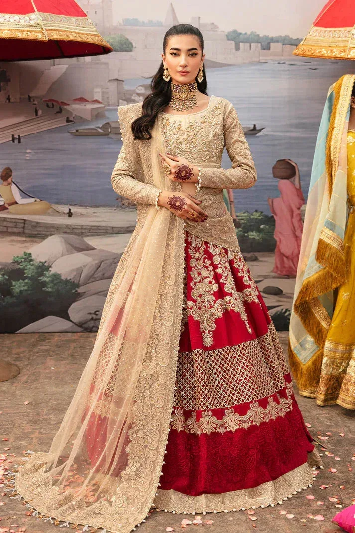 Imrozia Premium Kayseria Bridals 24 Gold Raw Silk – view 1 – Poshaq
