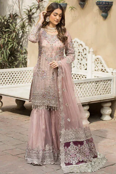 Imrozia Premium Serene Collection Pink Raw Silk – view 1 – Poshaq