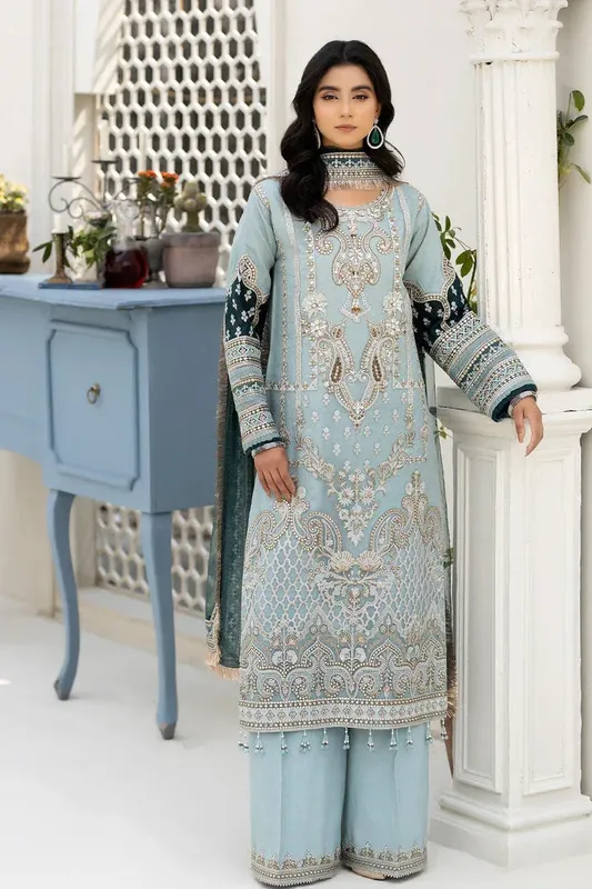 Imrozia Premium Baad e Saba Raw Silk – view 1 – Poshaq