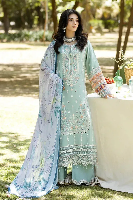 Imrozia Premium Jaan-e-Ada Lawn Organza – view 1 – Poshaq