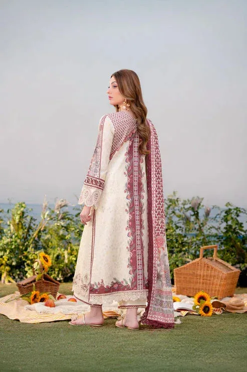 Aabyaan Shezlin Chikankari Ramadan Edit 25 Ivory Gold Jacquard – view 2 – Poshaq