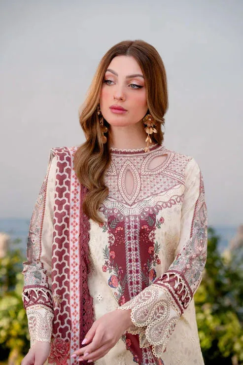 Aabyaan Shezlin Chikankari Ramadan Edit 25 Ivory Gold Jacquard – view 3 – Poshaq
