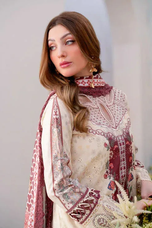 Aabyaan Shezlin Chikankari Ramadan Edit 25 Ivory Gold Jacquard – view 4 – Poshaq