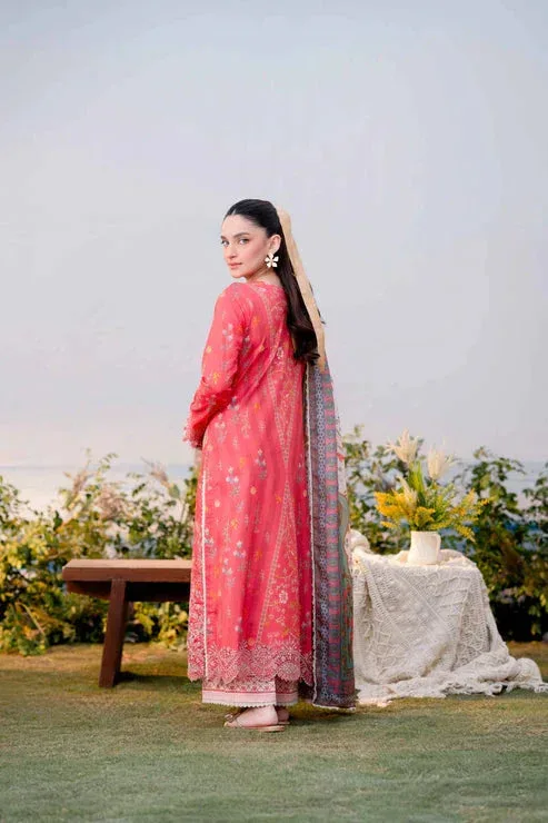 Aabyaan Shezlin Chikankari Ramadan Edit 25 Carrot Pink Silk – view 2 – Poshaq
