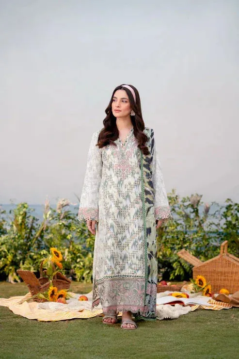Aabyaan Shezlin Chikankari Ramadan Edit 25 Off White Lawn – view 1 – Poshaq