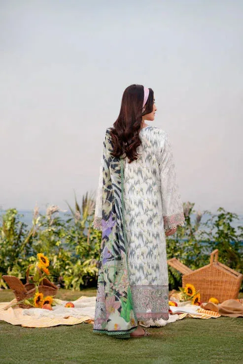 Aabyaan Shezlin Chikankari Ramadan Edit 25 Off White Lawn – view 2 – Poshaq