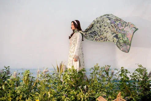 Aabyaan Shezlin Chikankari Ramadan Edit 25 Off White Lawn – view 4 – Poshaq