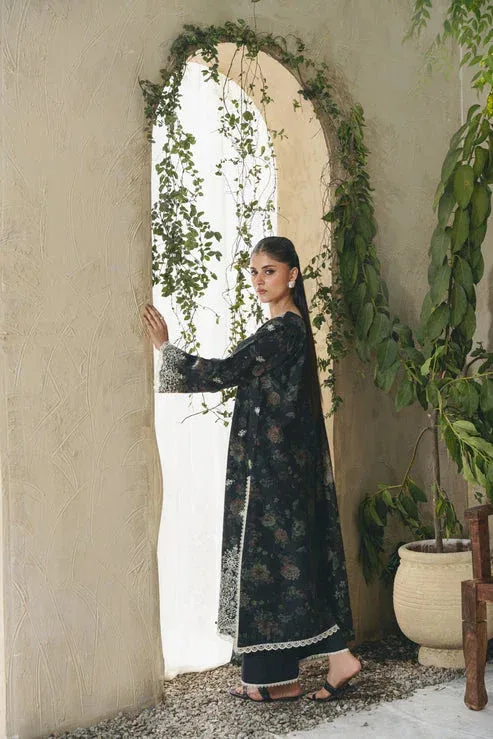 Aabyaan Shezlin Chikankari 25 Black Chiffon – view 2 – Poshaq