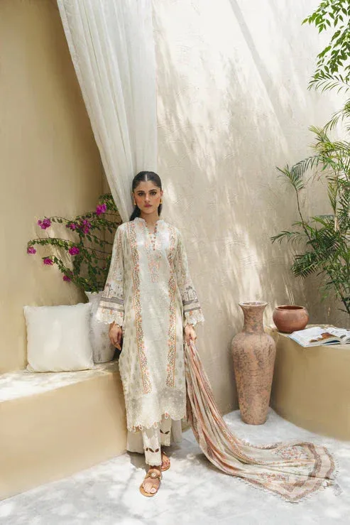 Aabyaan Shezlin Chikankari 25 Off White Jacquard – view 1 – Poshaq