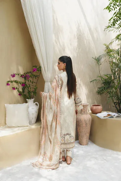 Aabyaan Shezlin Chikankari 25 Off White Jacquard – view 2 – Poshaq
