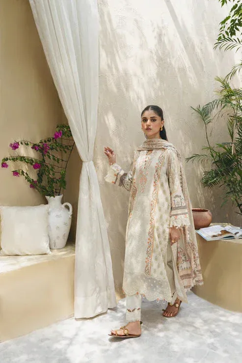 Aabyaan Shezlin Chikankari 25 Off White Jacquard – view 4 – Poshaq