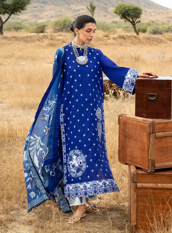 Spring/Summer'26 Blue Jacquard – view 1 – Poshaq