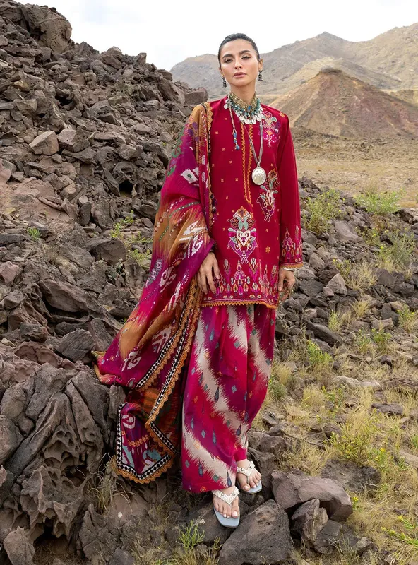 Spring/Summer'26 Red Jacquard – view 1 – Poshaq
