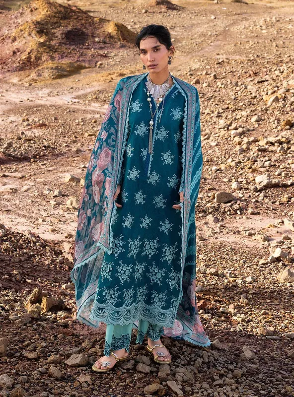 Spring/Summer'26 Turquoise Jacquard – view 1 – Poshaq
