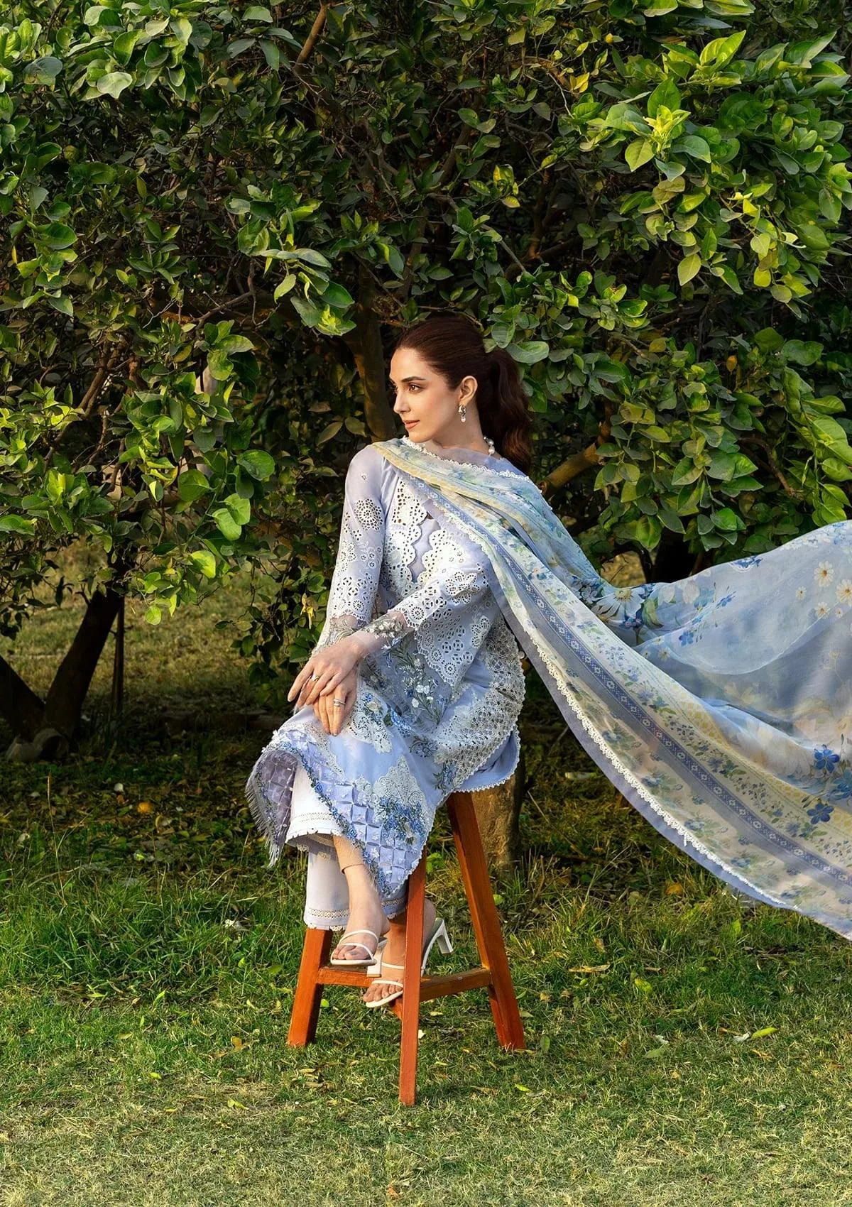 Elaf Premium Organza – view 3 – Poshaq