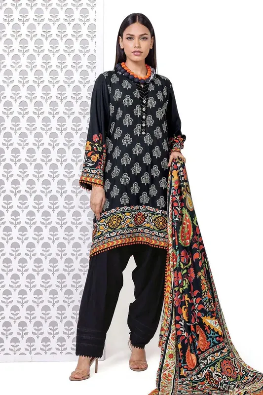 Khaadi My Winter Mood Black Marina – view 1 – Poshaq