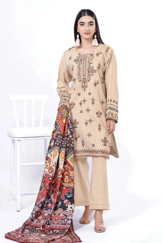 Khaadi My Winter Mood Beige – view 1 – Poshaq