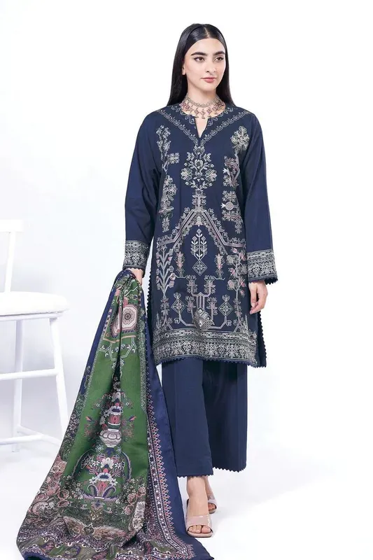 Khaadi My Winter Mood Navy Blue – view 1 – Poshaq