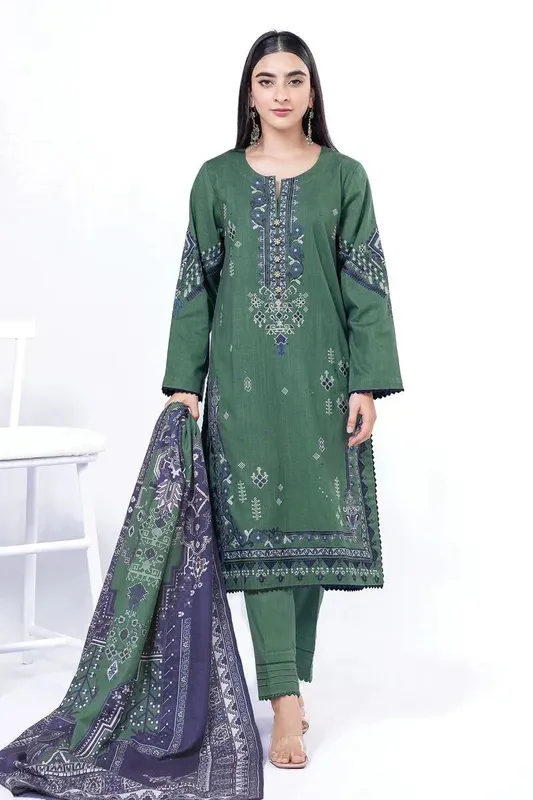 Khaadi My Winter Mood Teal Green – view 1 – Poshaq