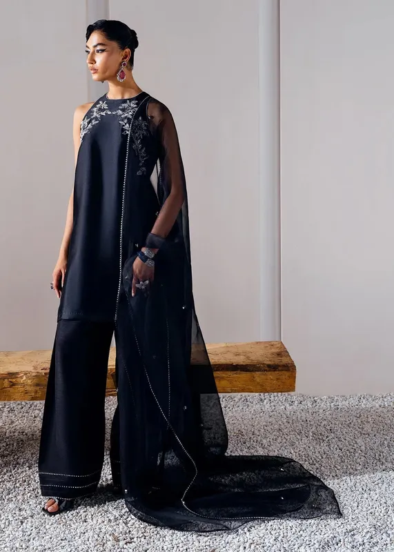 Mahum Asad The Remix Edit Navy Blue Tissue – view 1 – Poshaq