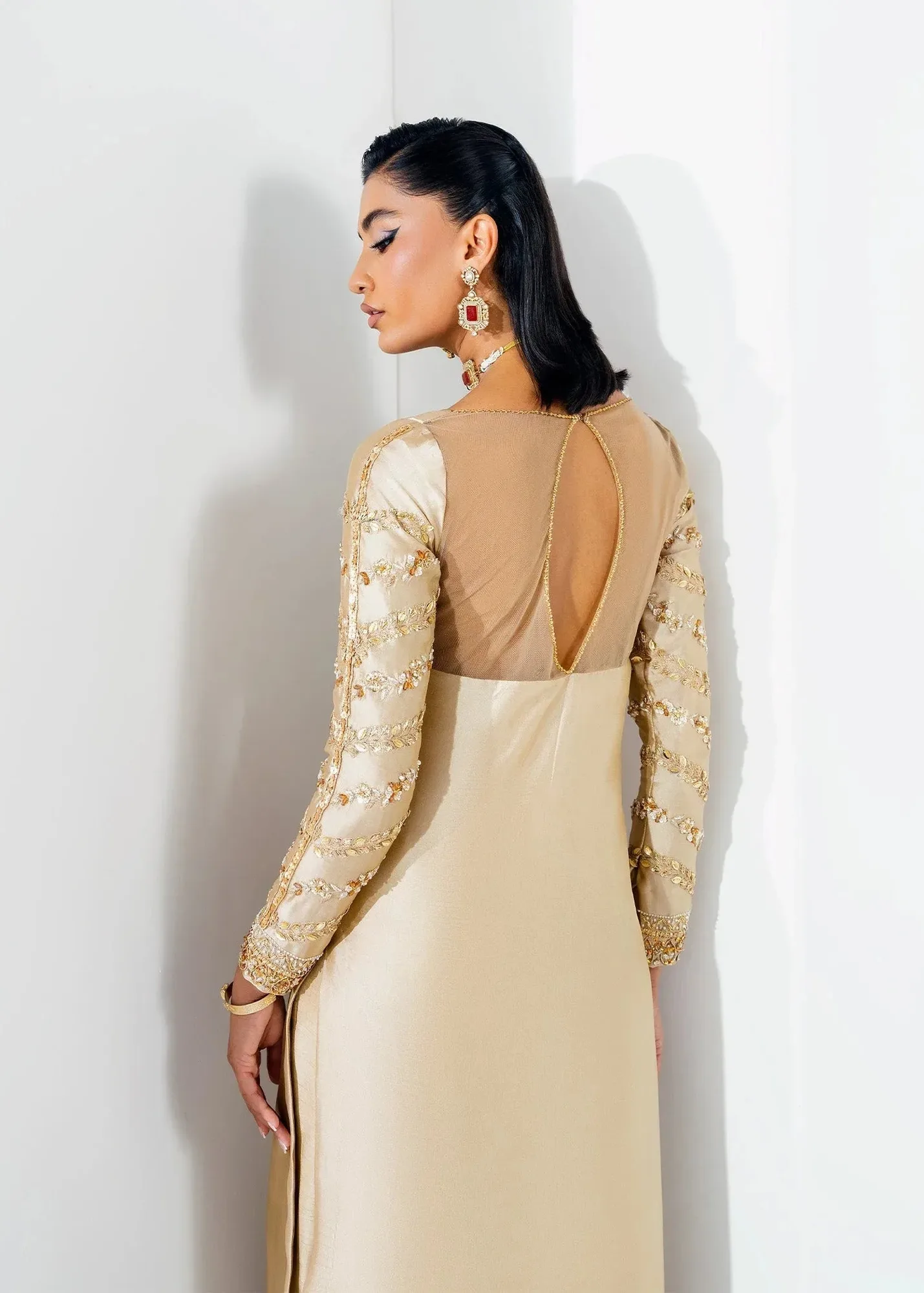 Mahum Asad The Remix Edit Beige Tissue – view 2 – Poshaq