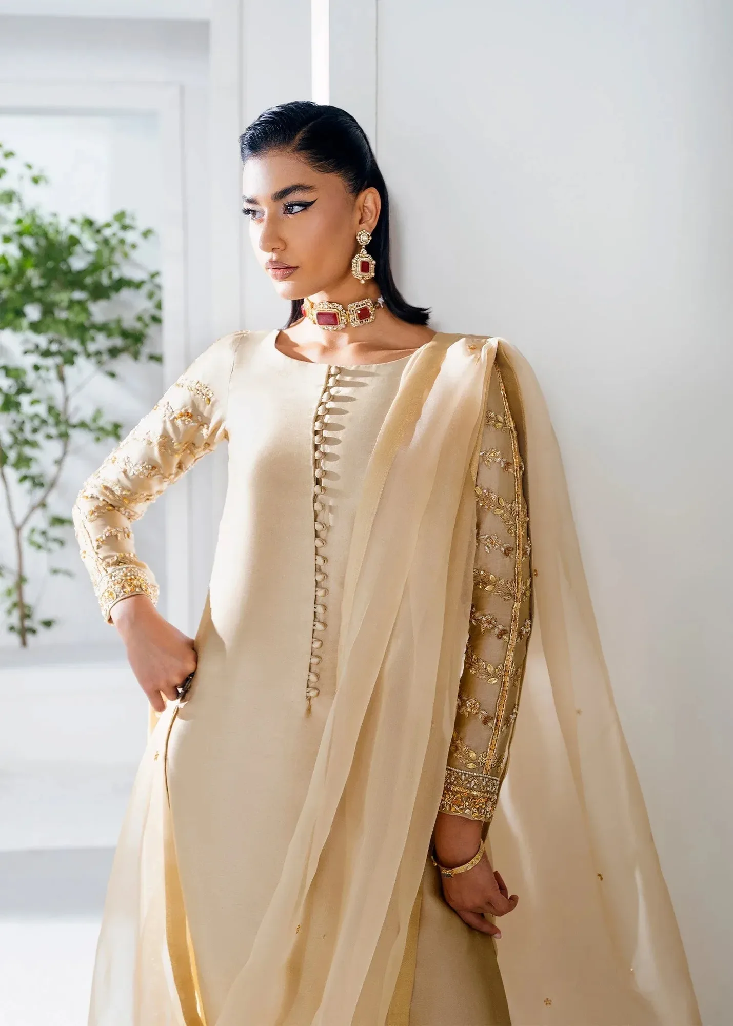 Mahum Asad The Remix Edit Beige Tissue – view 3 – Poshaq