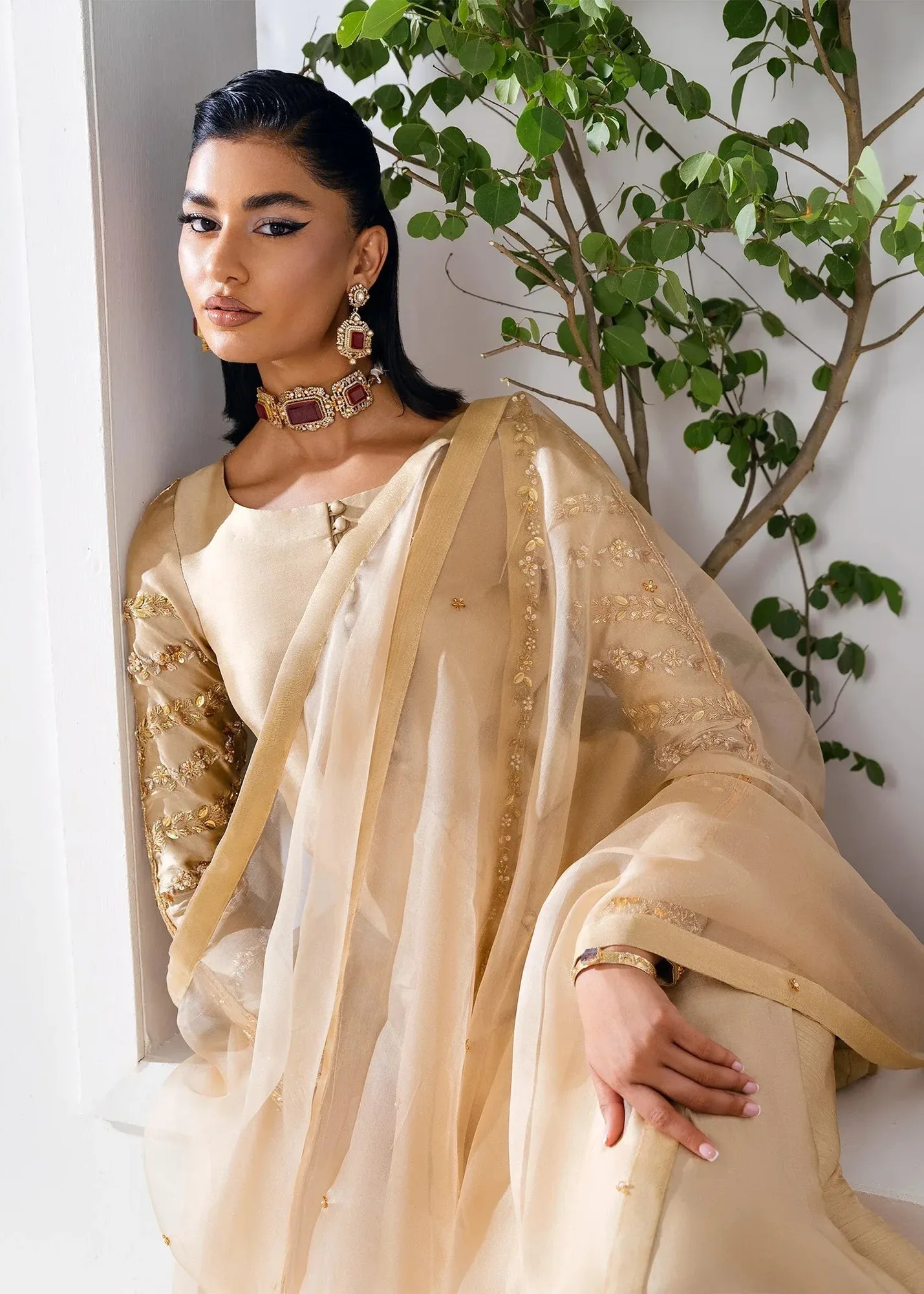 Mahum Asad The Remix Edit Beige Tissue – view 4 – Poshaq