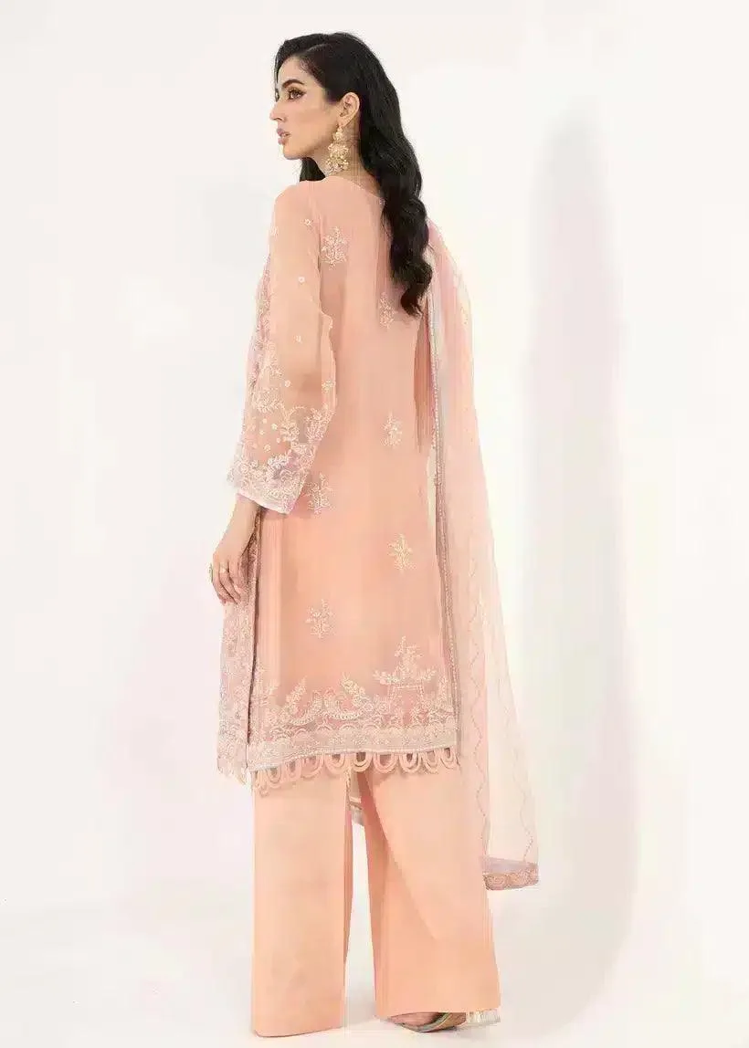 Mahum Asad Lamhay Wedding Formals 23 Pink Raw Silk – view 2 – Poshaq
