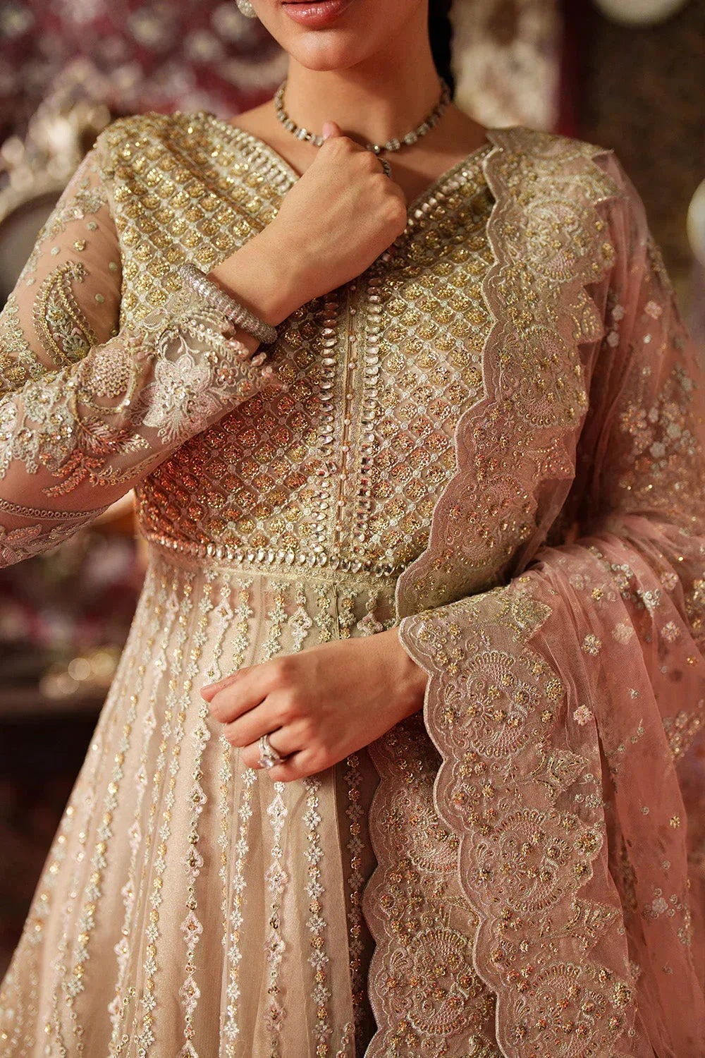 Maryum N Maria Husn Wedding Formals Light Skin Tissue – view 3 – Poshaq