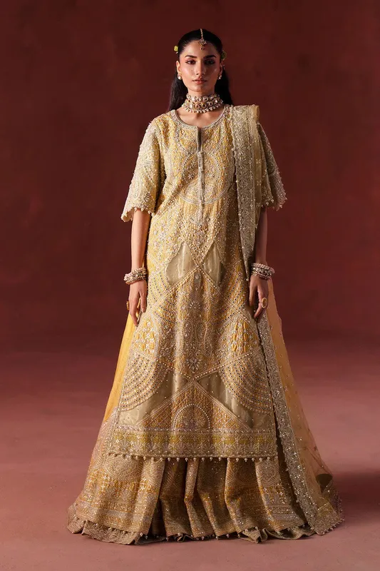 Maryum N Maria Luxury Silk Yellow Silk – view 1 – Poshaq