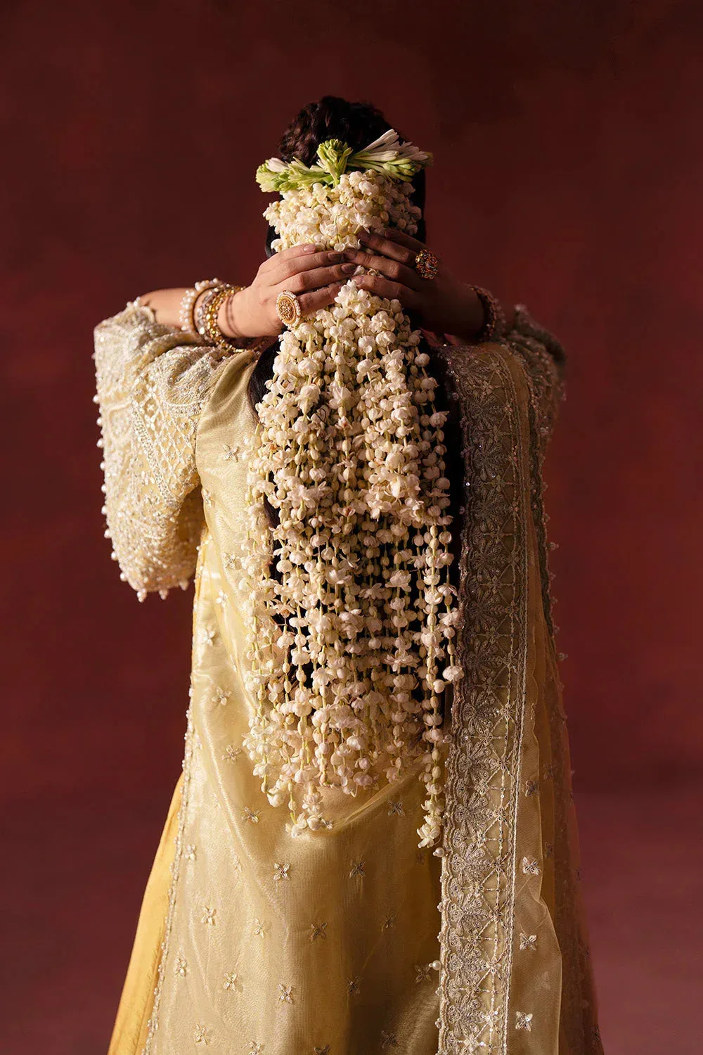 Maryum N Maria Luxury Silk Yellow Silk – view 3 – Poshaq