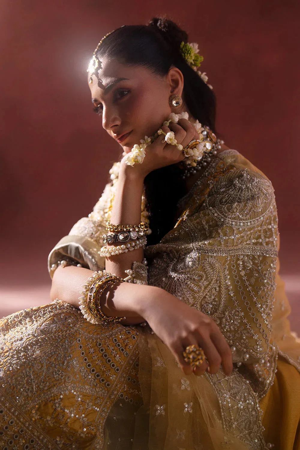 Maryum N Maria Luxury Silk Yellow Silk – view 4 – Poshaq