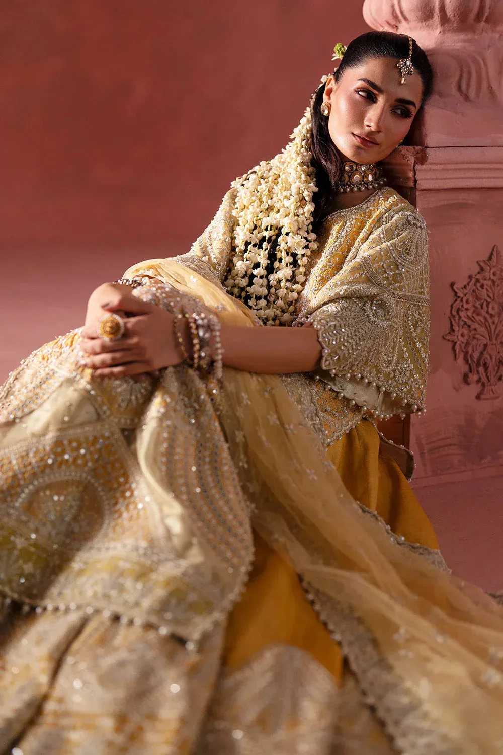 Maryum N Maria Luxury Silk Yellow Silk – view 5 – Poshaq