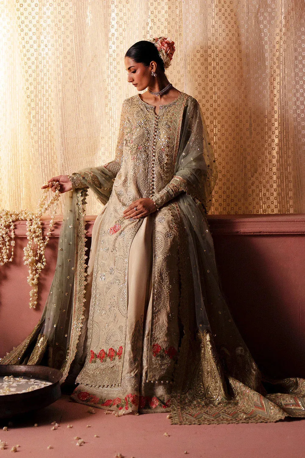 Maryum N Maria Luxury Silk soft gray Silk – view 3 – Poshaq