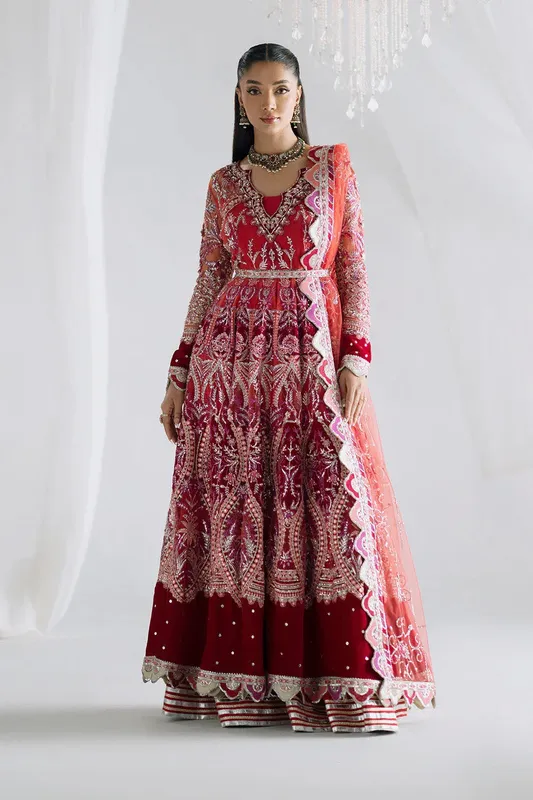 Maryum N Maria Serene Wedding Dresses Red Velvet – view 1 – Poshaq