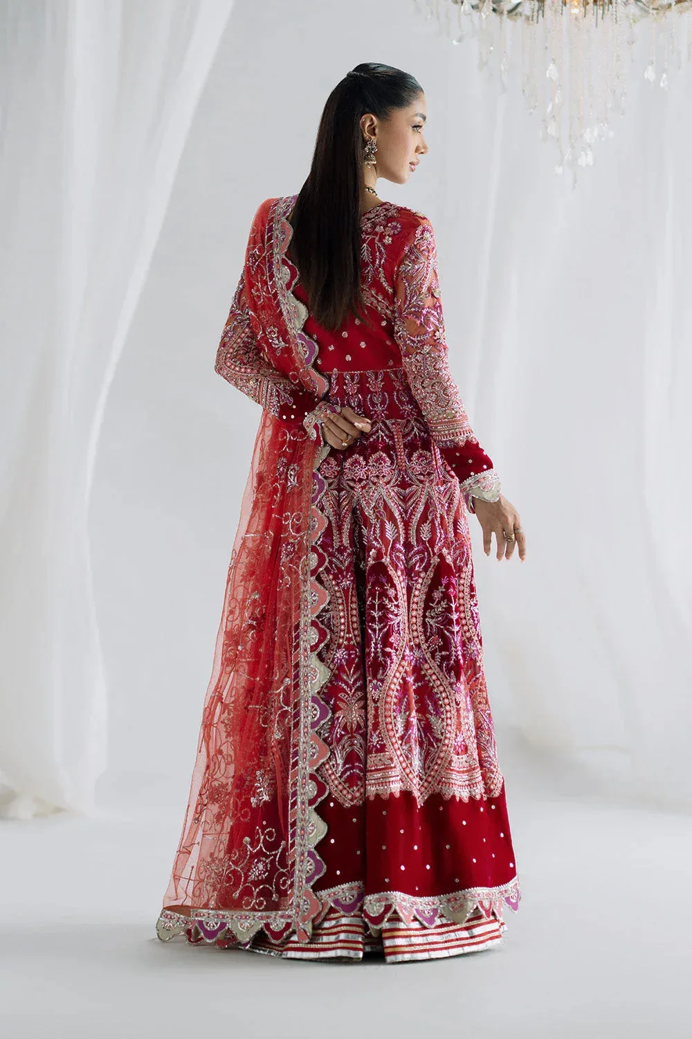 Maryum N Maria Serene Wedding Dresses Red Velvet – view 2 – Poshaq