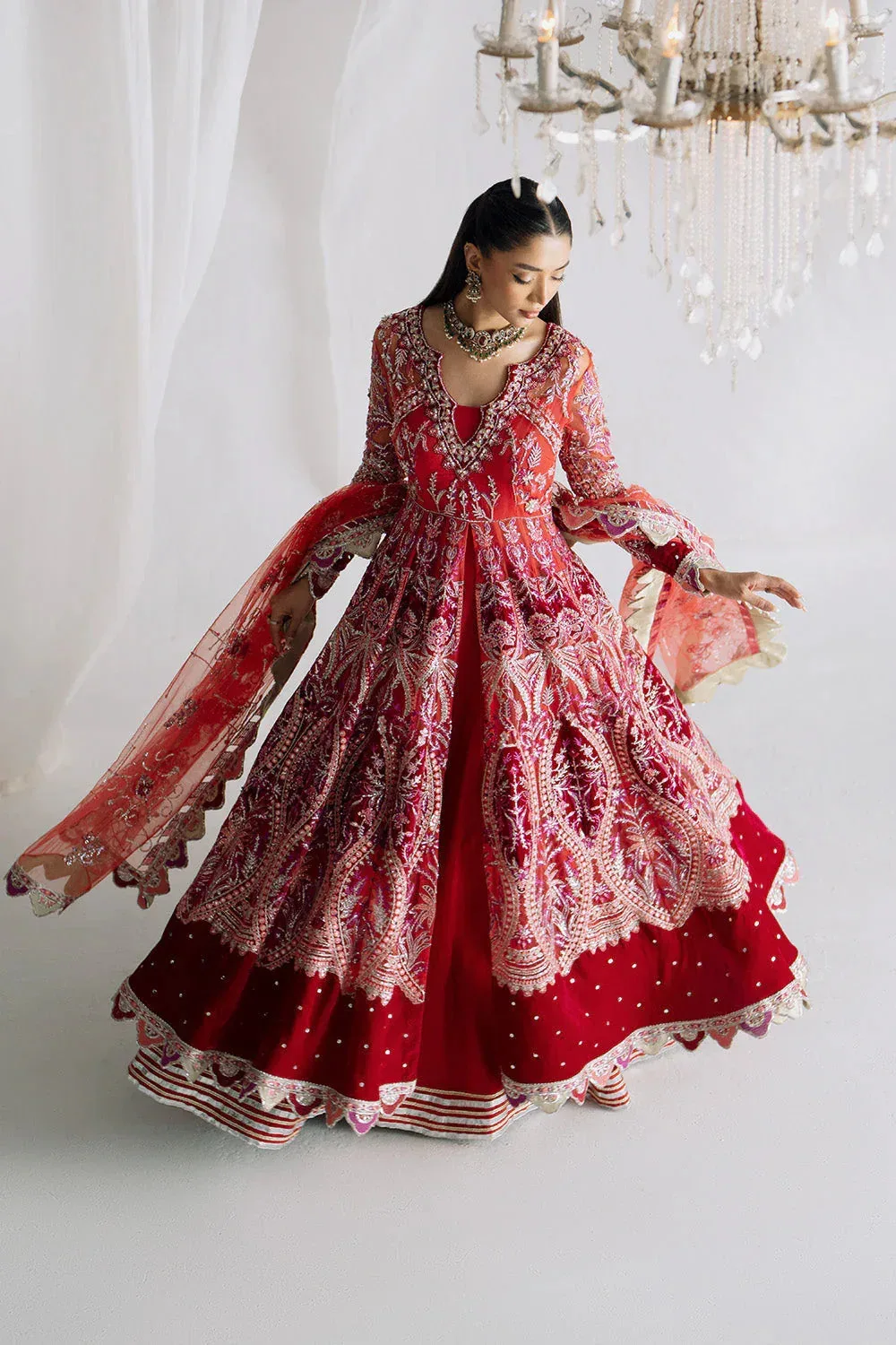 Maryum N Maria Serene Wedding Dresses Red Velvet – view 4 – Poshaq
