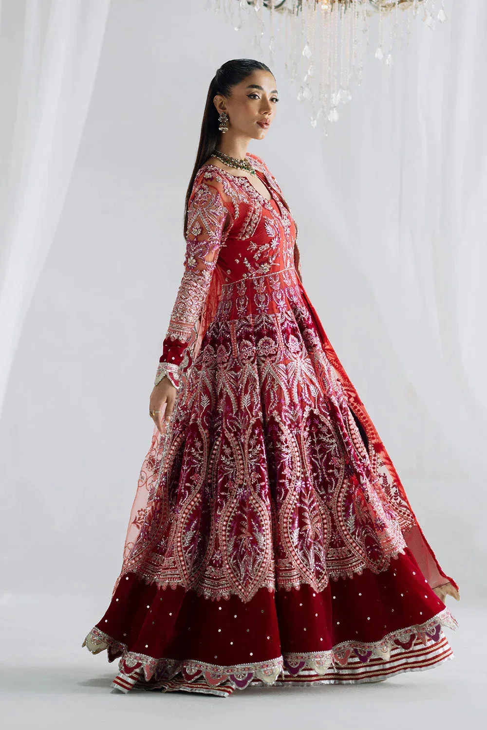 Maryum N Maria Serene Wedding Dresses Red Velvet – view 5 – Poshaq