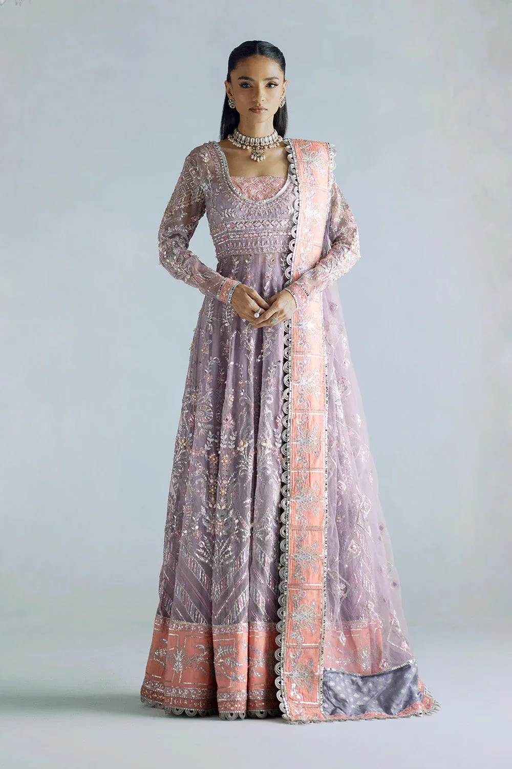 Maryum N Maria Serene Wedding Dresses Lilac Organza – view 1 – Poshaq