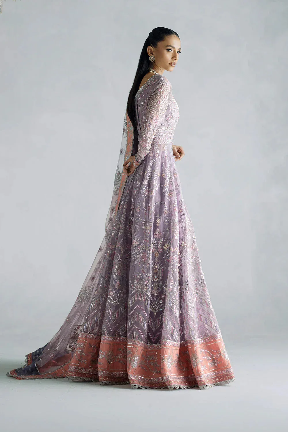 Maryum N Maria Serene Wedding Dresses Lilac Organza – view 5 – Poshaq