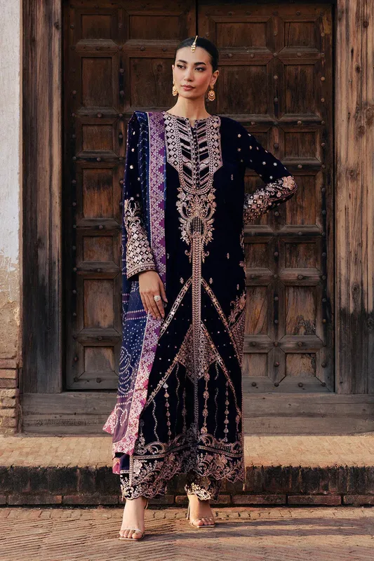 Maryum N Maria Gulshan e Makhmal Deep Purple Velvet – view 1 – Poshaq